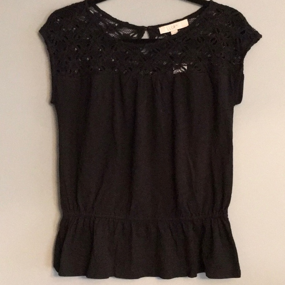 Loft Cotton Lace Detail at Top Sz S